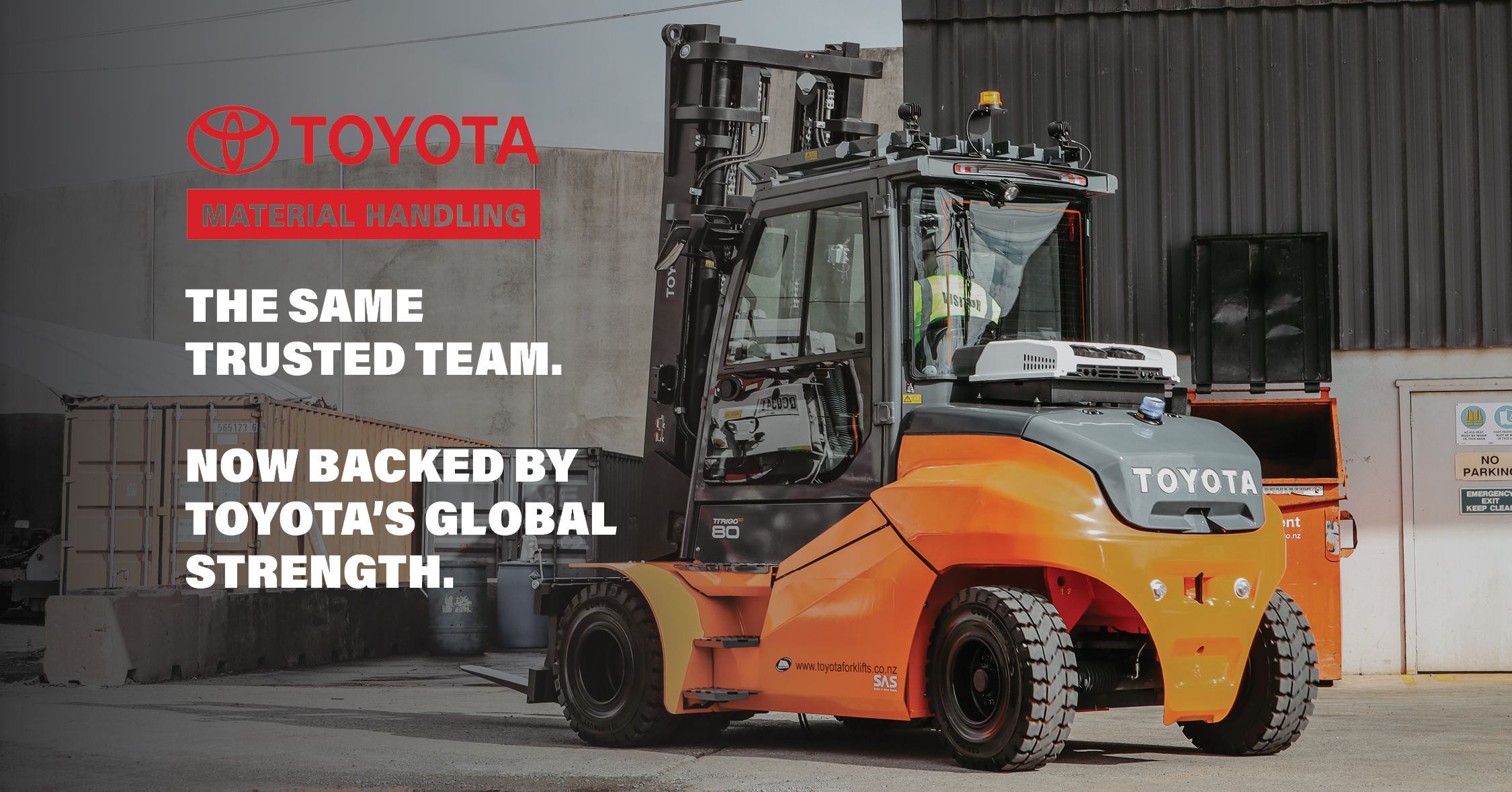 Toyota Material Handling New Zealand Banner